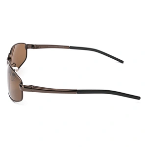 Custom logo classic metal polarized sports sunglasses men