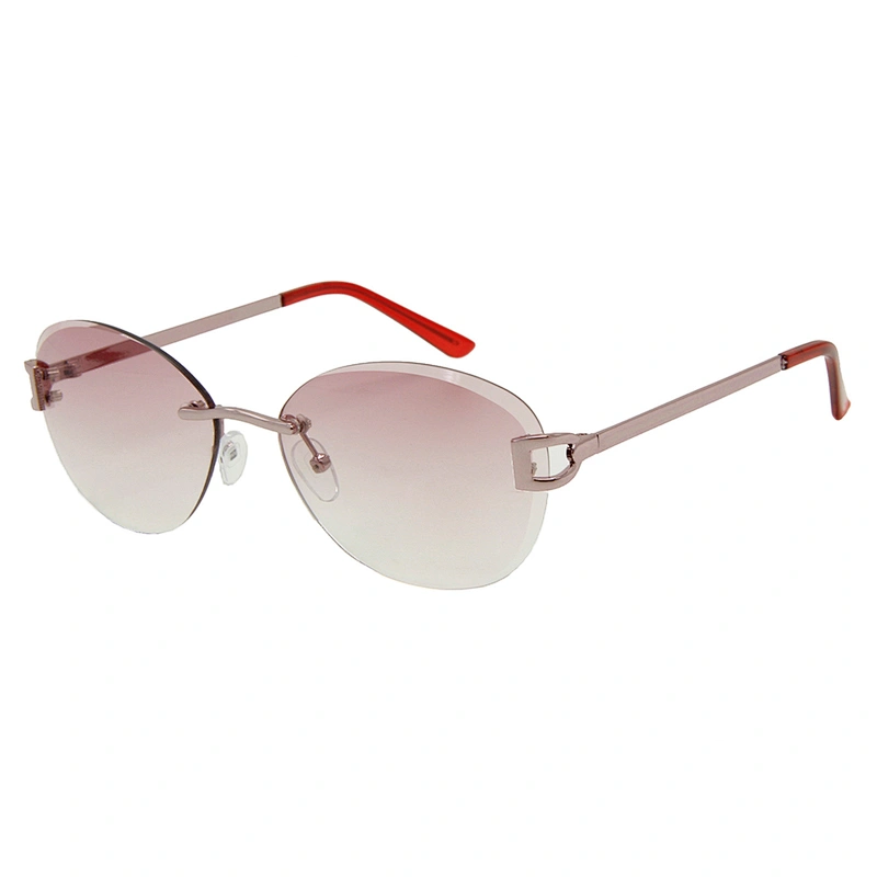 Women cool fashion metal polarized frameless sunglasses