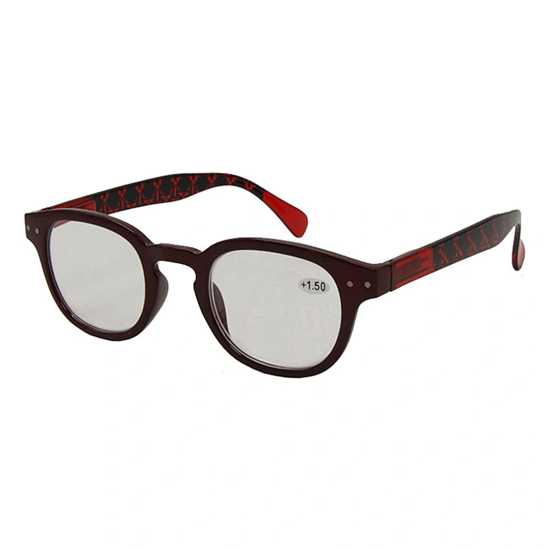 Custom logo retro square plastic reading glasses for men