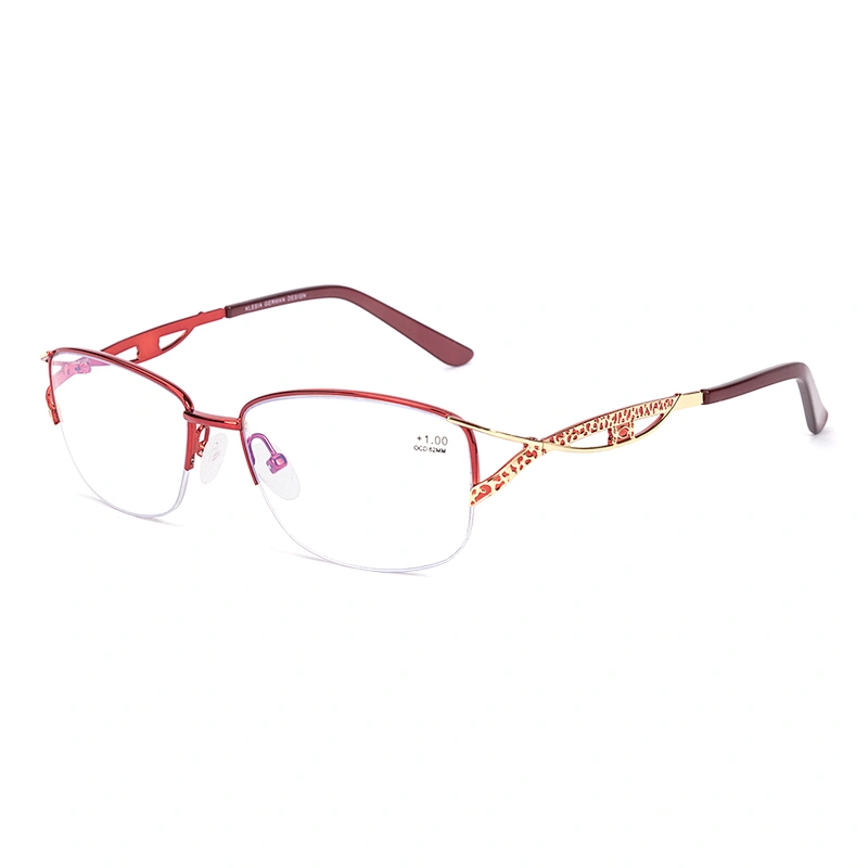 Custom logo fashion ladies metal gafas de lectura