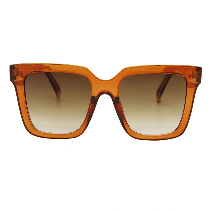 Custom logo unisex square polarized sunglasses vintage