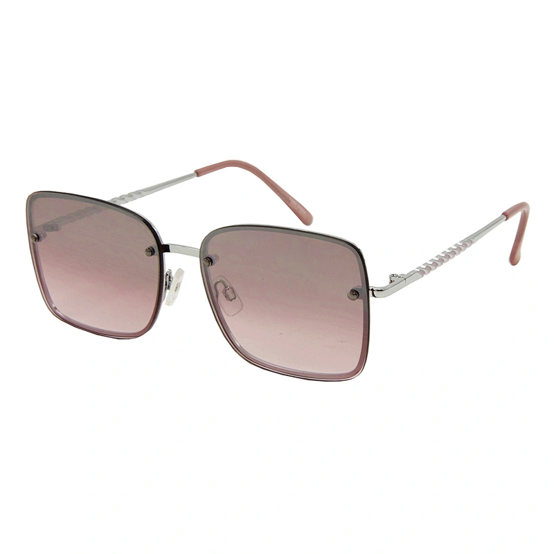 Cheap wholesale women metal polarized square sunglasses
