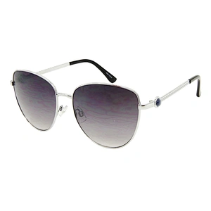Custom fashion ladies pilot metal polarized sunglasses oversized