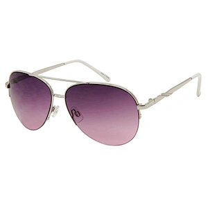 Custom logo double bridge metal pilot sunglasses fashion