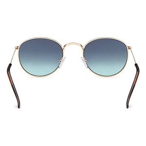 Custom logo fashion oval metal mens sunglasses luxury