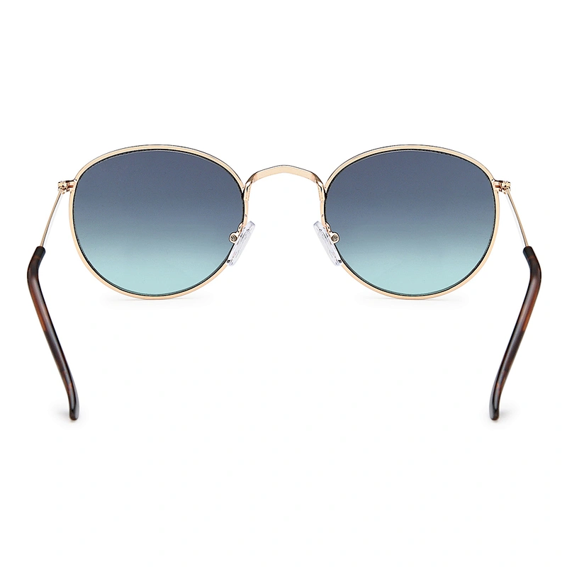 Custom logo fashion oval metal mens sunglasses luxury