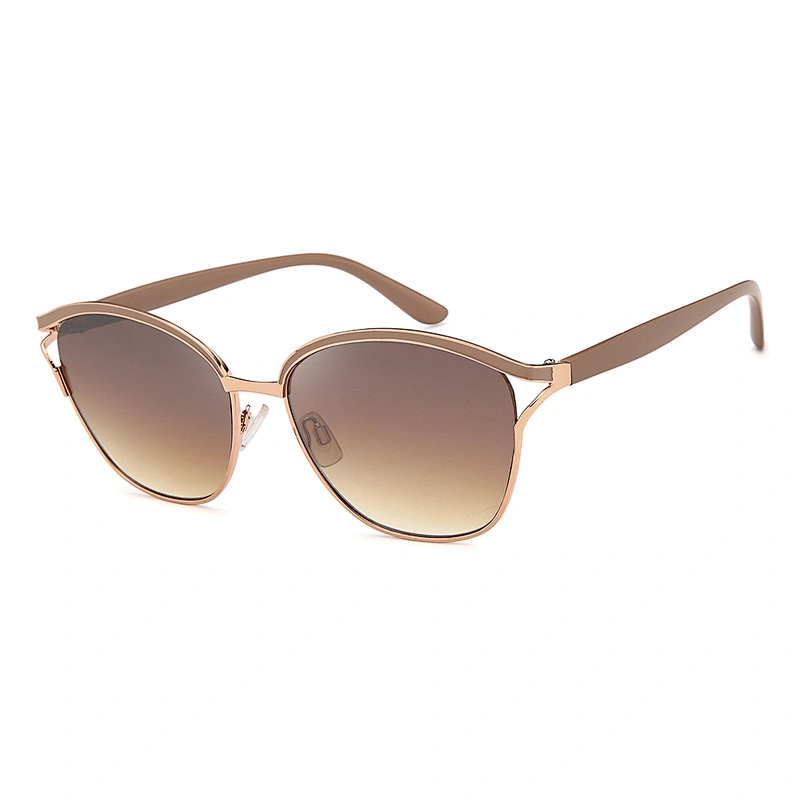 Cheap fashion square metal oversized sunglasses women