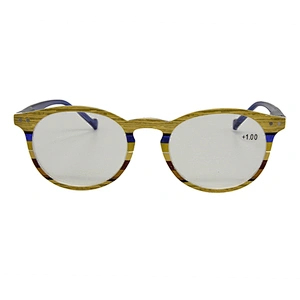 Custom design plastic oval men blue light blocking reading glasses