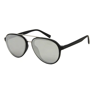 Custom logo double bridge plastic pilot unisex sunglasses