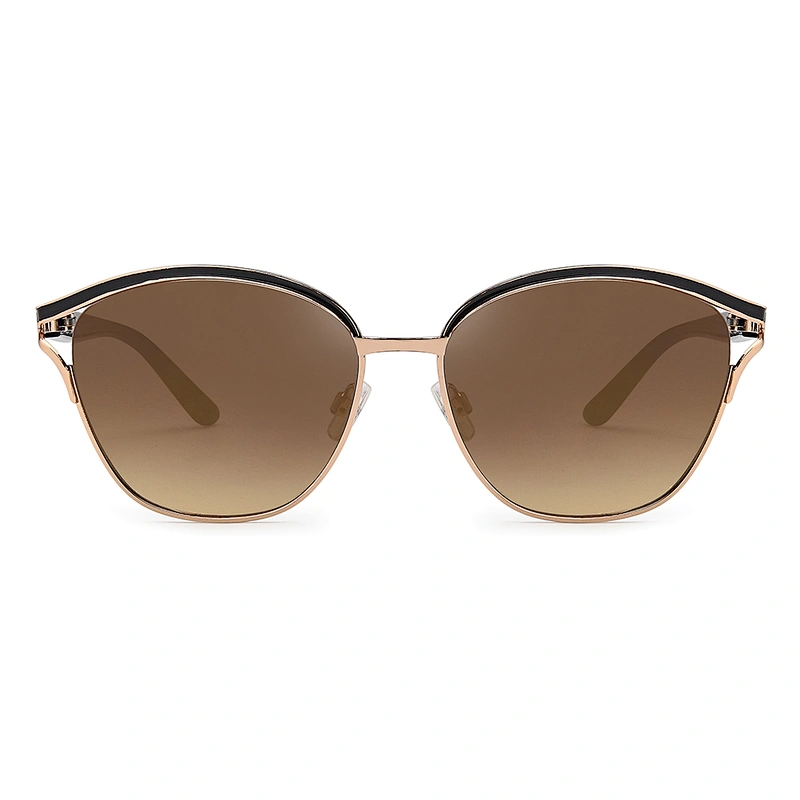 Cheap fashion square metal oversized sunglasses women