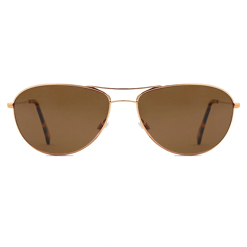 Custom logo new fashion metal mens retro polarized sunglasses