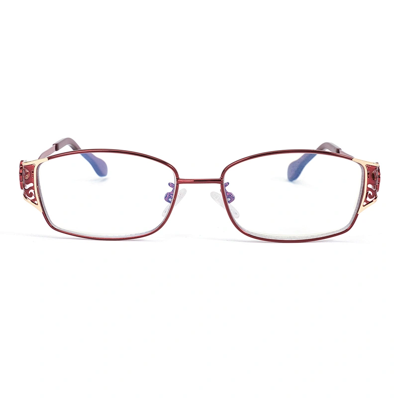 Custom logo fashion ladies metal gafas de lectura