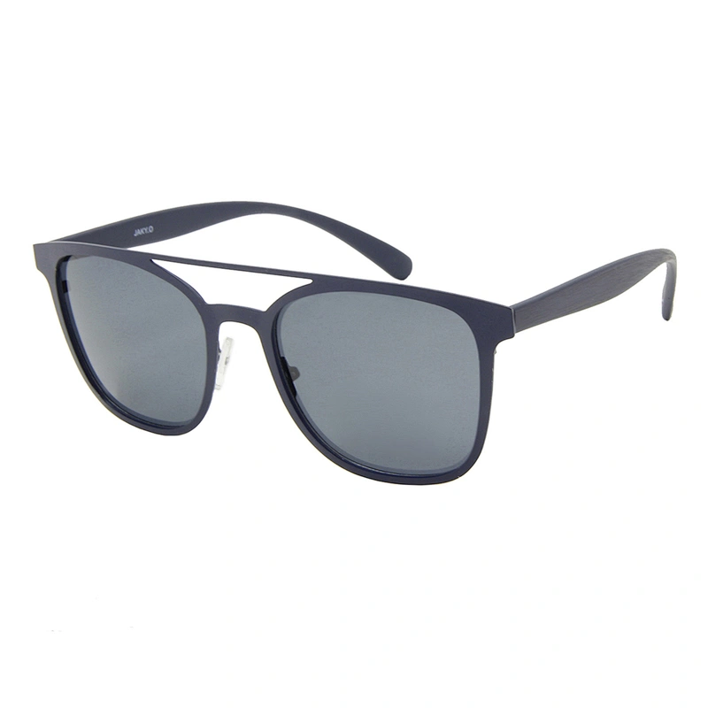 Wholesale classic square metal polarized sunglasses for men