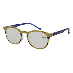 Custom design plastic oval men blue light blocking reading glasses