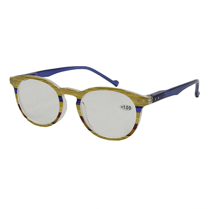 Custom design plastic oval men blue light blocking reading glasses