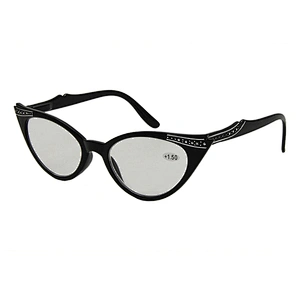 Custom logo plastic fancy cat eye reading glasses 1.5