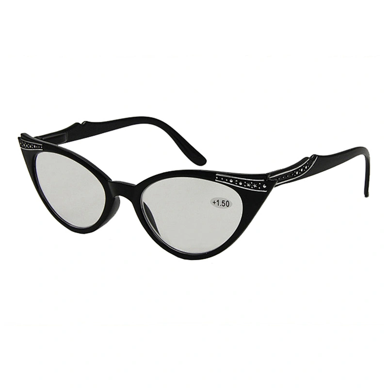 Custom logo plastic fancy cat eye reading glasses 1.5