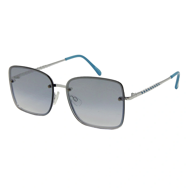 Cheap wholesale women metal polarized square sunglasses