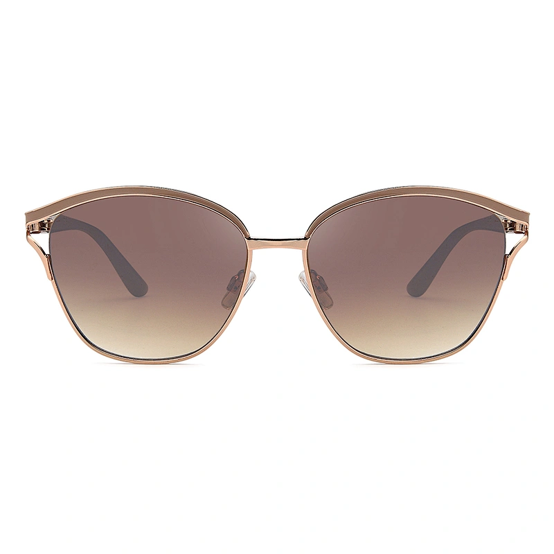 Cheap fashion square metal oversized sunglasses women