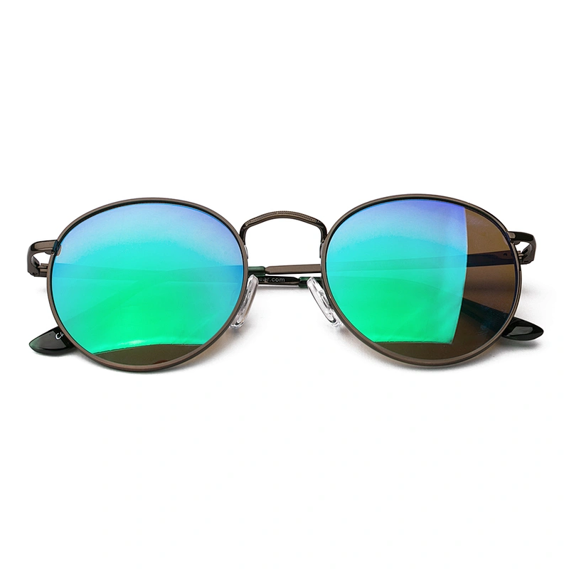 Cheap designer fashion round vintage polarized sun glasses