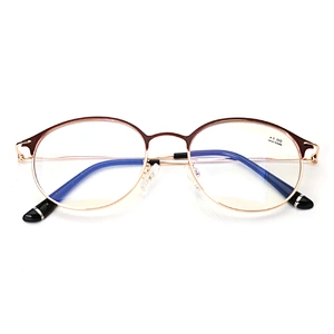 High quality classic oval metal reading glasses women