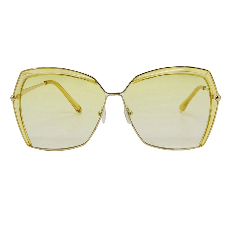 New fashion ladies oversized polarized half frame sunglasses