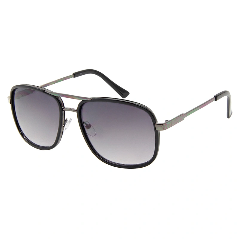 Custom logo fashion metal square mens polarized sunglasses