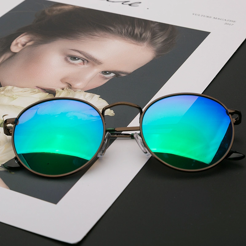 Cheap designer fashion round vintage polarized sun glasses