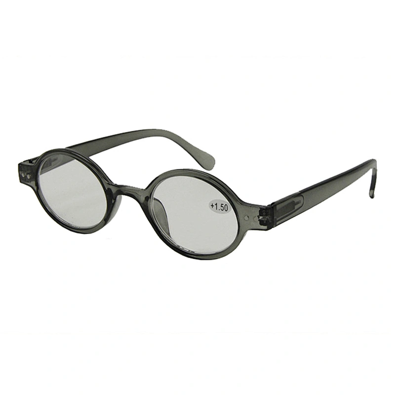 Classic men women small oval plastic reading eyeglass