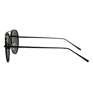 Double bridge metal polarized fashion pilot women sun glasses
