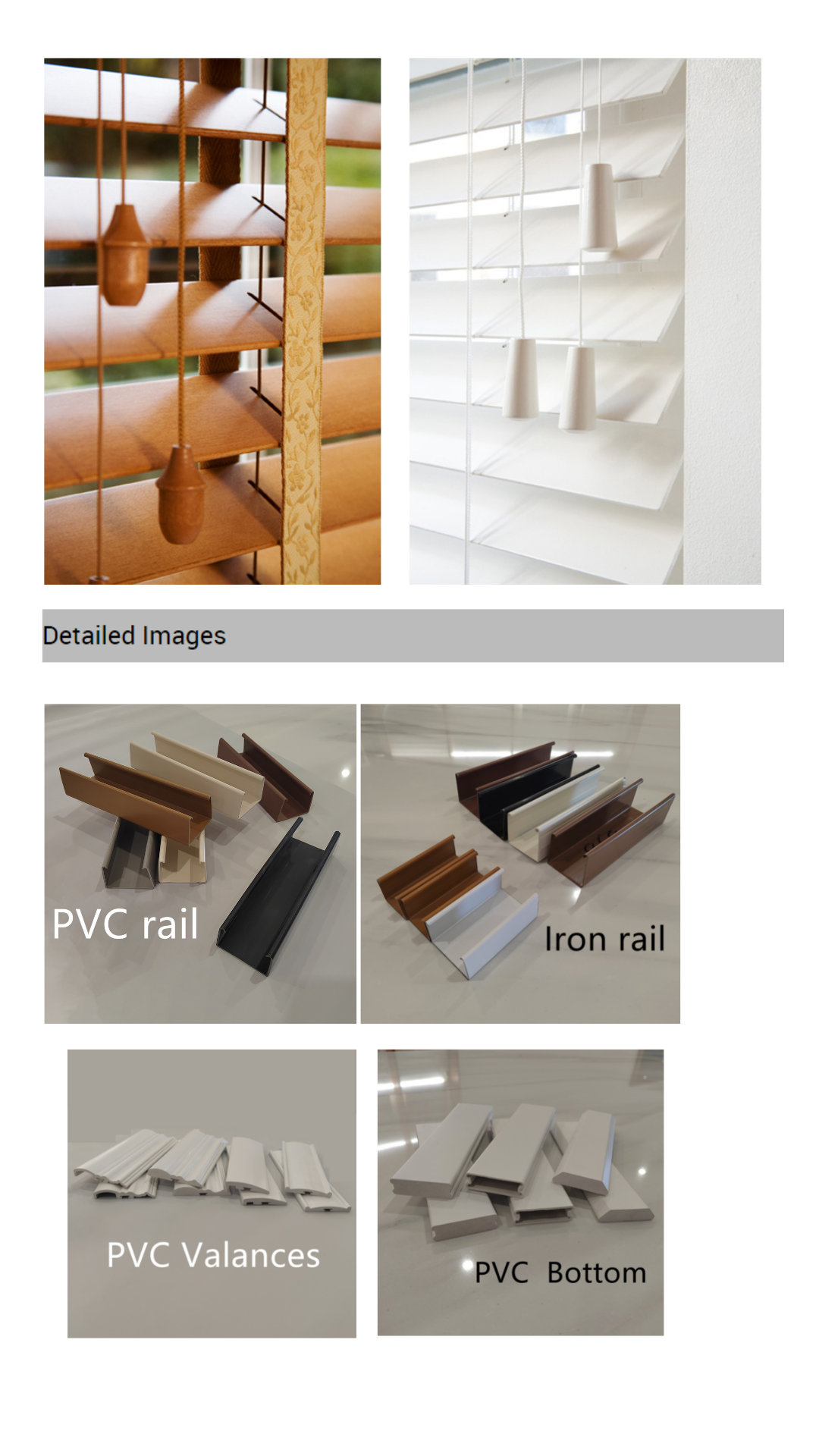 PVC blinds slats