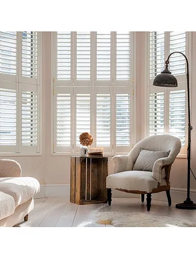 interior window shutters wood