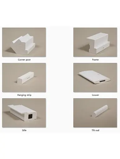 PVC/Poly/Vinyl Shutter components