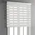 White zebra shades Easy to install high quality shade Multiple colors available