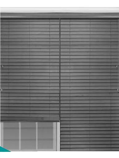white wooden venetian blinds
