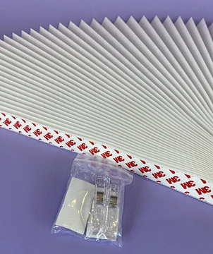 temporary pleated paper