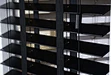 white wooden venetian blinds