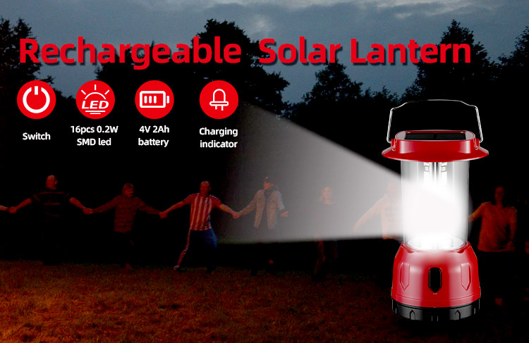 solar camping portable lantern