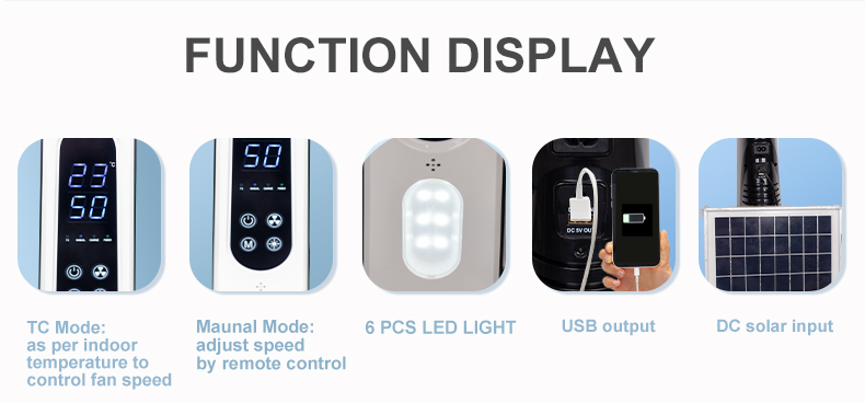 rechargeable stand fan