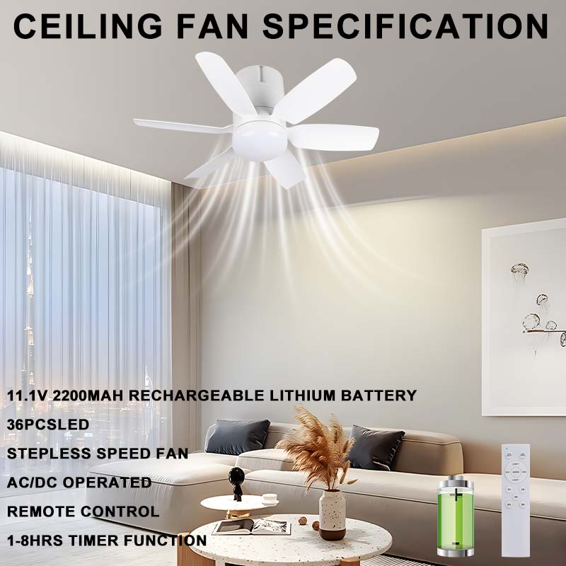 rechargeable ceiling fan