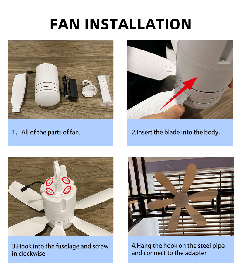 rechargeable ceiling fan