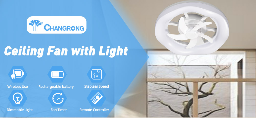 14 inch Rechargeable Ceiling Fan