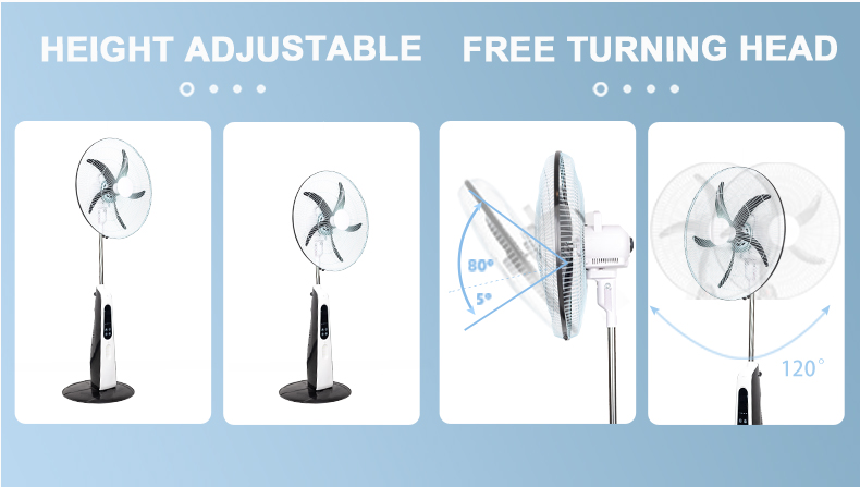 rechargeable stand fan