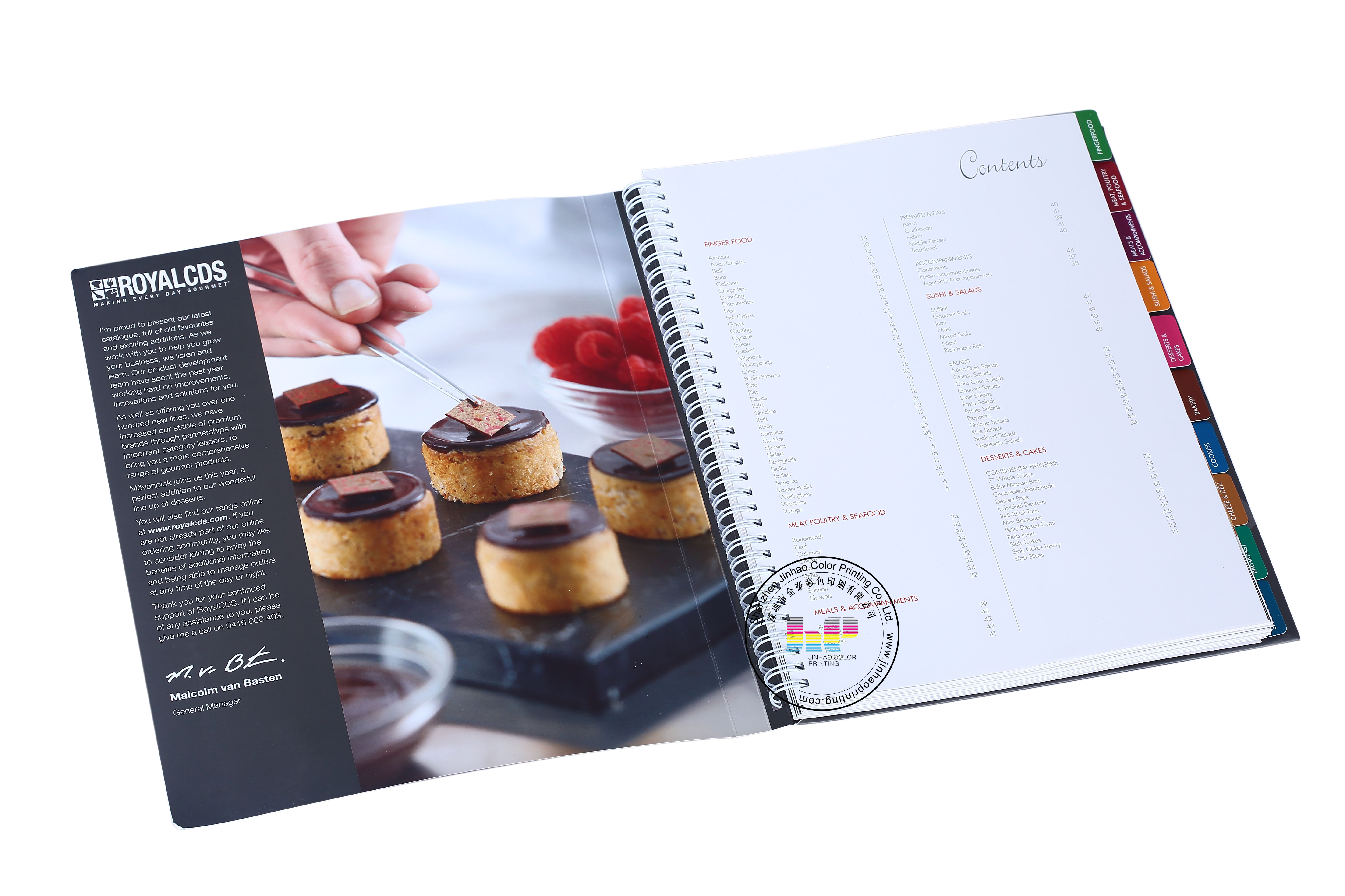 recipe book printing
