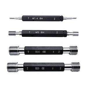 The Metric Screw Plug Gages 4H 5H 6H 7H 8H M1~M300 Steel Gauge Go and No Go Thread Plug Gauge