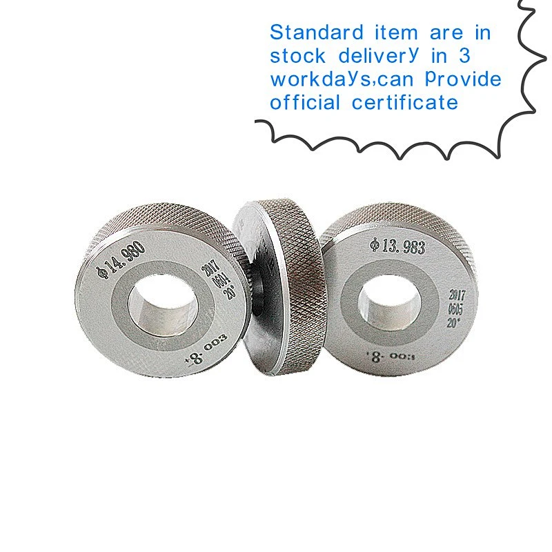 High Precision +/-0.001mm Gcr15 Go And No Go Set Plain Ring Plug Gauges