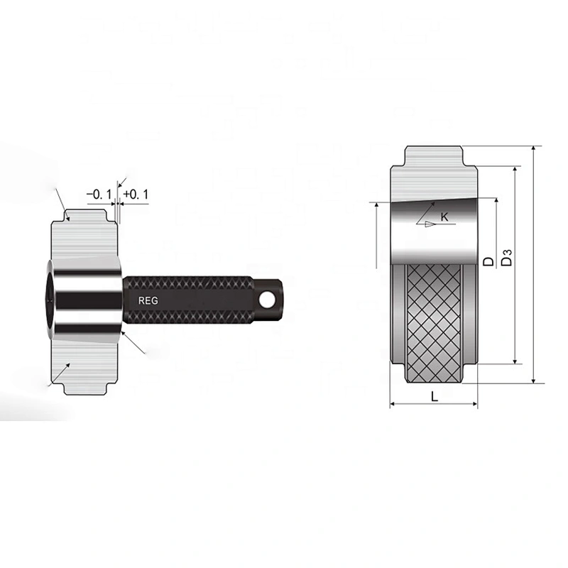 Working plug gauge for thread of oil drill joint API Thread Gauges 3 1/2~6 5/8 FH