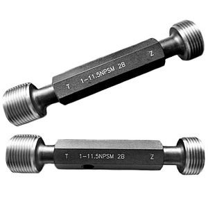 Npsm Cylindrical Screw Master Ring Gage Go And No Go Thread Ring Gauge: 1/8~6 Npsm Thread Pitch Gauge