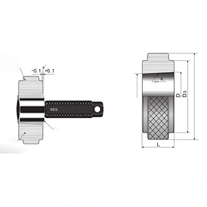 API Thread Gauges Working plug gauge for thread of oil drill joint NC 23~77