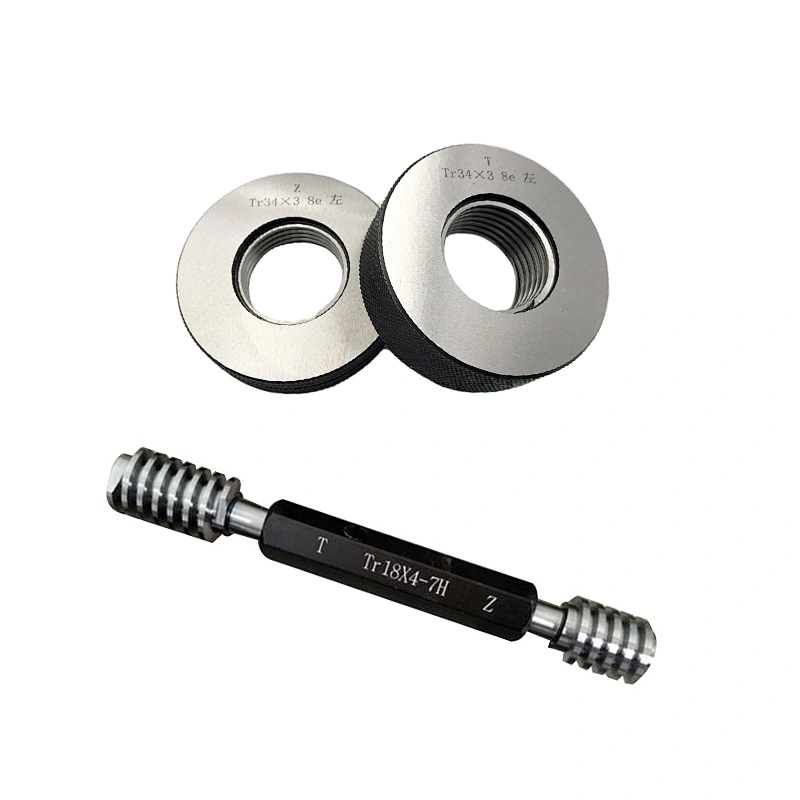 trapezoidal 30 degree metric Tr thread gauges  go and no go thread ring plug gauge Tr8*1.5-Tr300*24